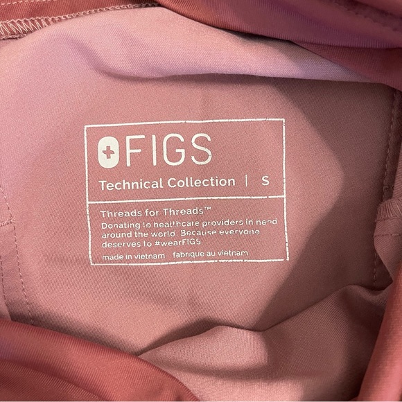 Figs Maternity Zamora Jogger Scrub Pants Mineral Mauve Women’s Size Small Nurse - Picture 5 of 5